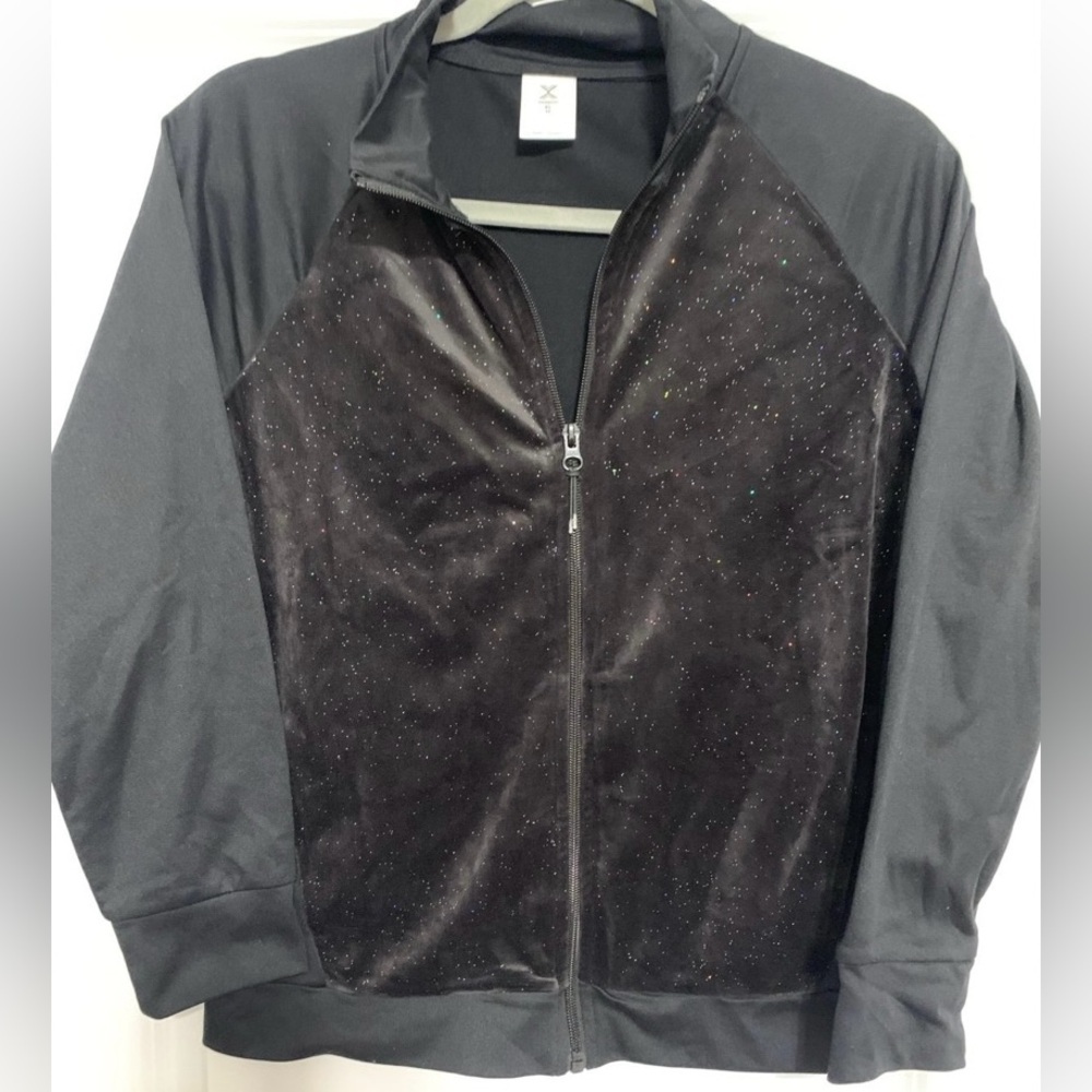 Xersion girls full‎ zip sweater XL 16, NWT